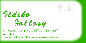 ildiko hollosy business card